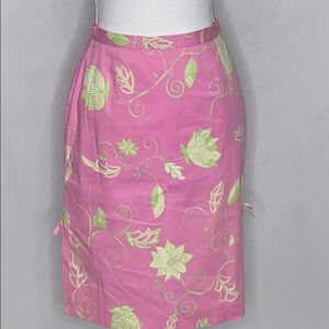 Tibi Pencil Skirt with Side Splits and Bows - Sz 4